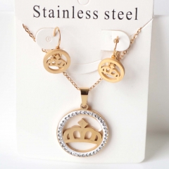 Stainless steel jewelry Earrings necklaces  set Wholesale