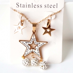 Stainless steel jewelry Earrings necklaces  set Wholesale