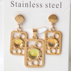 Stainless steel jewelry Earrings necklaces  set Wholesale