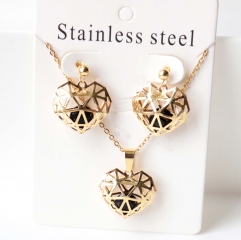Stainless steel jewelry Earrings necklaces  set Wholesale