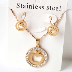 Stainless steel jewelry Earrings necklaces  set Wholesale