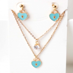 Stainless steel jewelry Earrings necklaces  set Wholesale