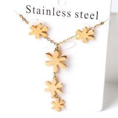 Stainless steel jewelry Earrings necklaces  set Wholesale
