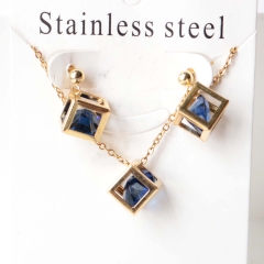 Stainless steel jewelry Earrings necklaces  set Wholesale