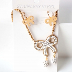 Stainless steel jewelry Earrings necklaces  set Wholesale