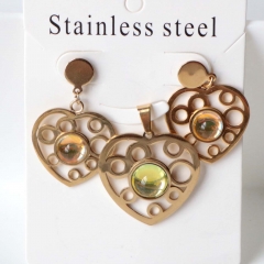 Stainless steel jewelry Earrings necklaces  set Wholesale