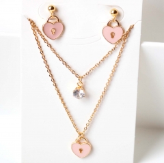 Stainless steel jewelry Earrings necklaces  set Wholesale