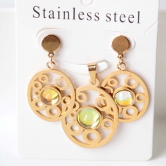 Stainless steel jewelry Earrings necklaces  set Wholesale