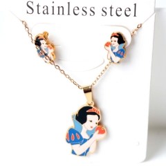 Stainless steel jewelry Earrings necklaces  set Wholesale