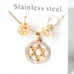 Stainless steel jewelry Earrings necklaces  set Wholesale