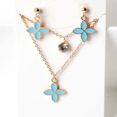 Stainless steel jewelry Earrings necklaces  set Wholesale