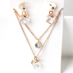 Stainless steel jewelry Earrings necklaces  set Wholesale