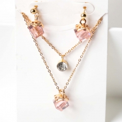 Stainless steel jewelry Earrings necklaces  set Wholesale