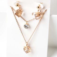 Stainless steel jewelry Earrings necklaces  set Wholesale