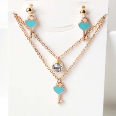 Stainless steel jewelry Earrings necklaces  set Wholesale