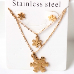 Stainless steel jewelry Earrings necklaces  set Wholesale