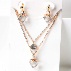 Stainless steel jewelry Earrings necklaces  set Wholesale