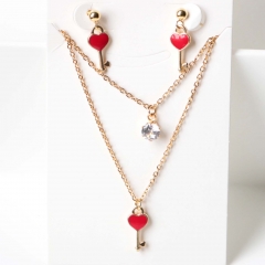 Stainless steel jewelry Earrings necklaces  set Wholesale
