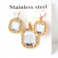 Stainless steel jewelry Earrings necklaces  set Wholesale