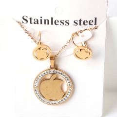 Stainless steel jewelry Earrings necklaces  set Wholesale
