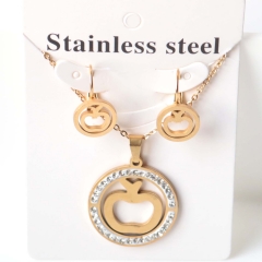 Stainless steel jewelry Earrings necklaces  set Wholesale