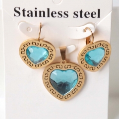 Stainless steel jewelry Earrings necklaces  set Wholesale