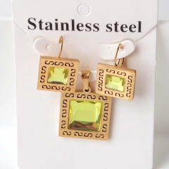 Stainless steel jewelry Earrings necklaces  set Wholesale