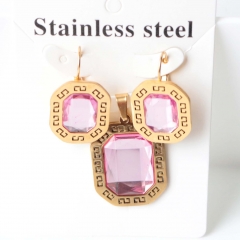 Stainless steel jewelry Earrings necklaces  set Wholesale