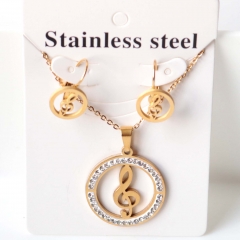 Stainless steel jewelry Earrings necklaces  set Wholesale