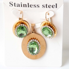 Stainless steel jewelry Earrings necklaces  set Wholesale