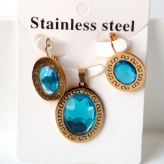 Stainless steel jewelry Earrings necklaces  set Wholesale