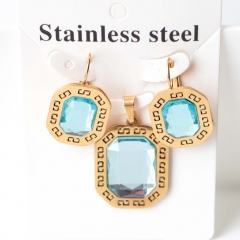Stainless steel jewelry Earrings necklaces  set Wholesale