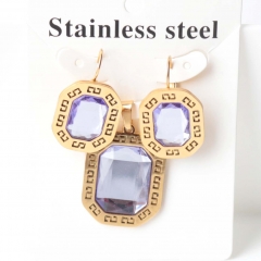 Stainless steel jewelry Earrings necklaces  set Wholesale