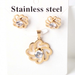 Stainless steel jewelry Earrings necklaces  set Wholesale
