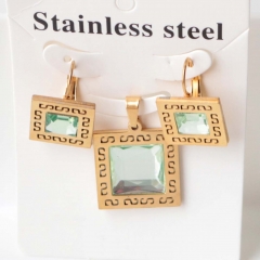 Stainless steel jewelry Earrings necklaces  set Wholesale