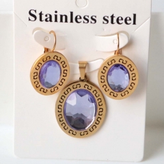 Stainless steel jewelry Earrings necklaces  set Wholesale