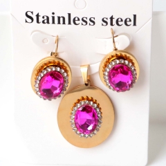Stainless steel jewelry Earrings necklaces  set Wholesale