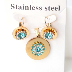 Stainless steel jewelry Earrings necklaces  set Wholesale