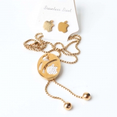Stainless steel jewelry necklaces Earrings set Wholesale