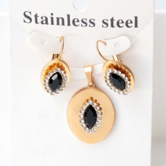 Stainless steel jewelry Earrings necklaces  set Wholesale