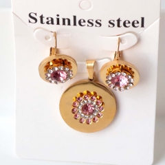 Stainless steel jewelry Earrings necklaces  set Wholesale