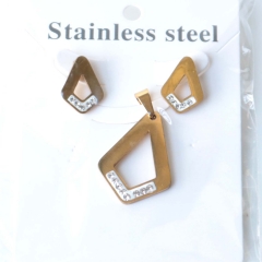 Stainless steel jewelry Earrings necklaces  set Wholesale