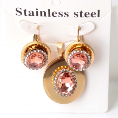 Stainless steel jewelry Earrings necklaces  set Wholesale