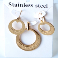 Stainless steel jewelry Earrings necklaces  set Wholesale