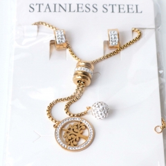 Stainless steel jewelry Earrings necklaces  set Wholesale