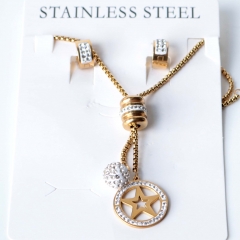 Stainless steel jewelry Earrings necklaces  set Wholesale