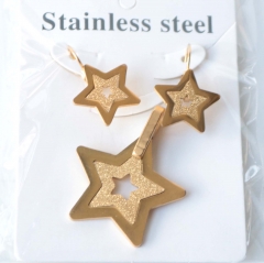 Stainless steel jewelry Earrings necklaces  set Wholesale