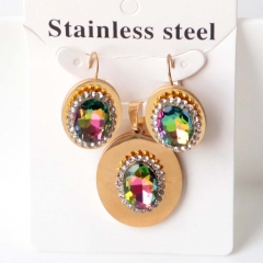 Stainless steel jewelry Earrings necklaces  set Wholesale