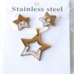 Stainless steel jewelry Earrings necklaces  set Wholesale