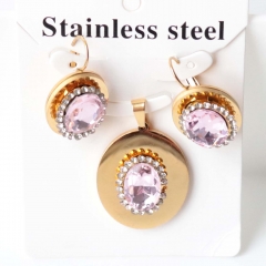 Stainless steel jewelry Earrings necklaces  set Wholesale